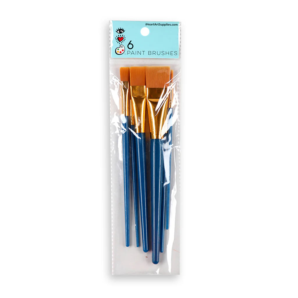 IHEARTART SET OF 6 PAINT BRUSHES