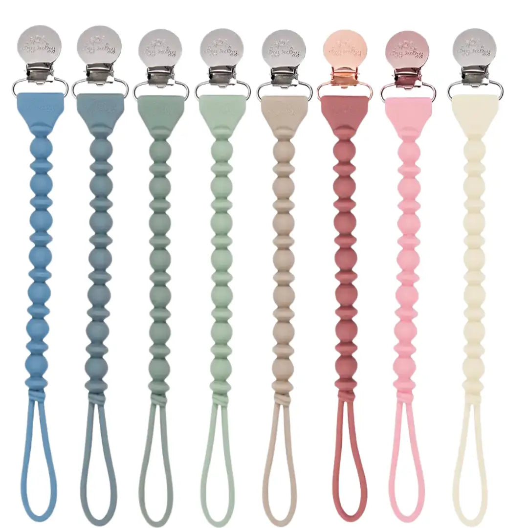 Itzy Ritzy Sweetie Strap Silicone One-Piece Pacifier Clip