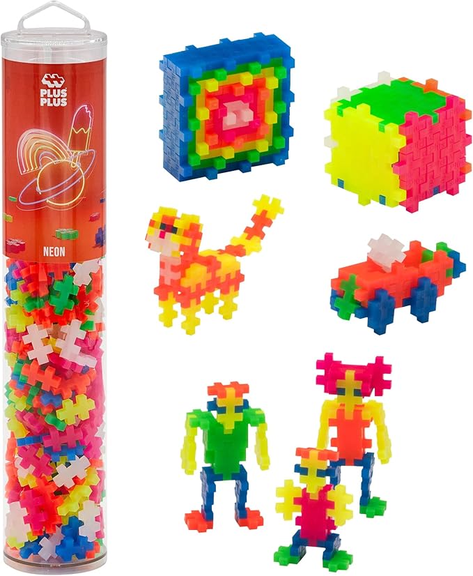 PLUS PLUS Neon 240 Piece Color Mix