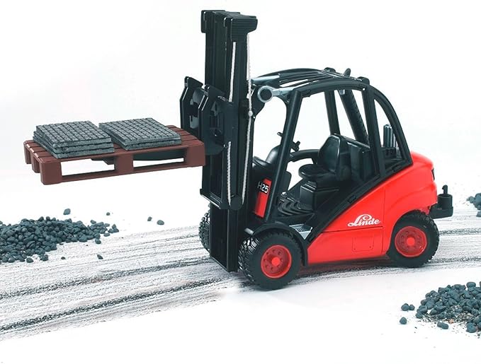 Bruder Linde H30D Forklift with 2 Pallets