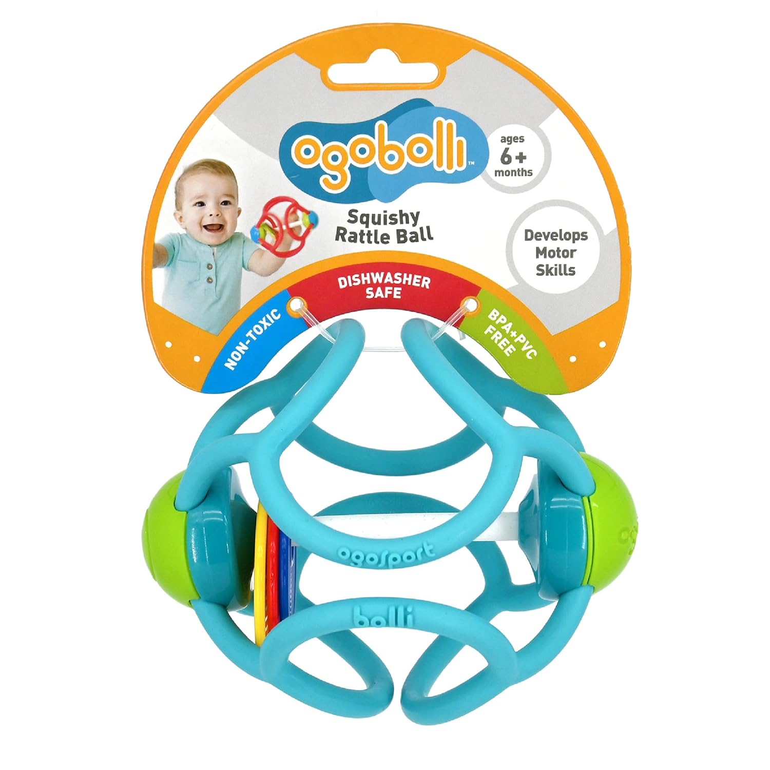 OgoBolli Teether Ring Tactile Sensory Ball