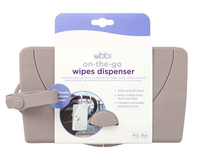 Ubbi On-the-Go Wipes Dispenser - Gray