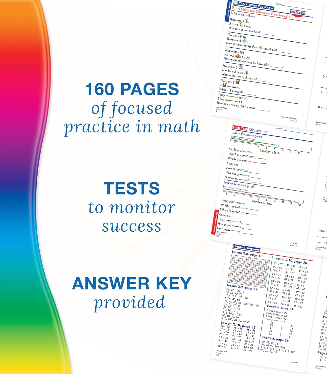 Spectrum Math Workbook Grade 1 Paperback