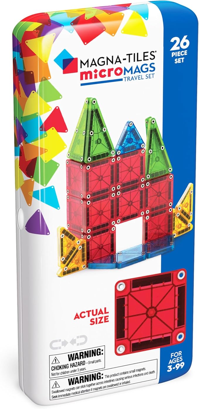 Magna-Tiles Micromags Travel Set 26 Pieces