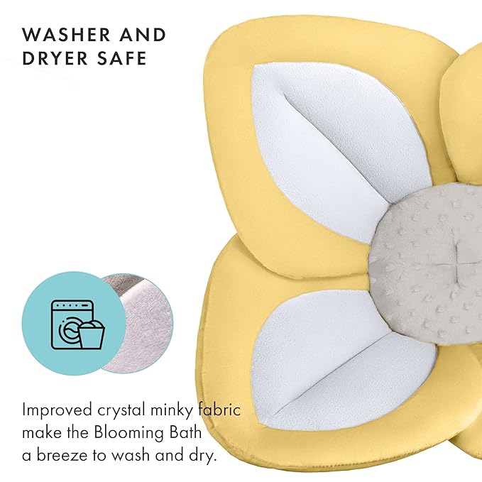 Blooming Baby Bath Lotus - Yellow & Gray