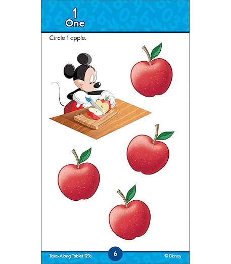 My Take-Along Tablet: Mickey & Friends 123s Activity Pad Preschool - Grade 1