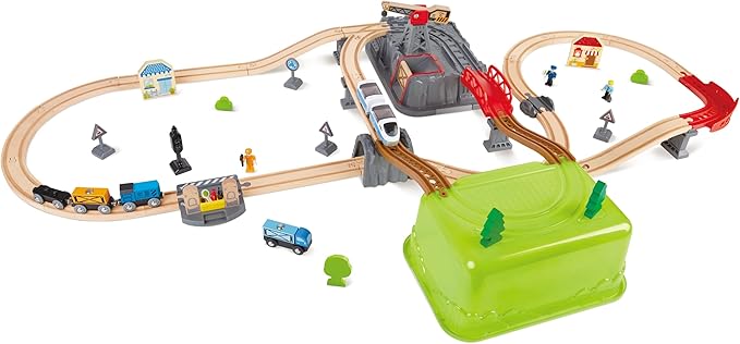 Hape Railway Bucket Builder Construction Kit Set 50 Pieces