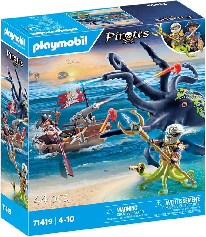 Playmobil Pirates Battle with The Giant Octopus