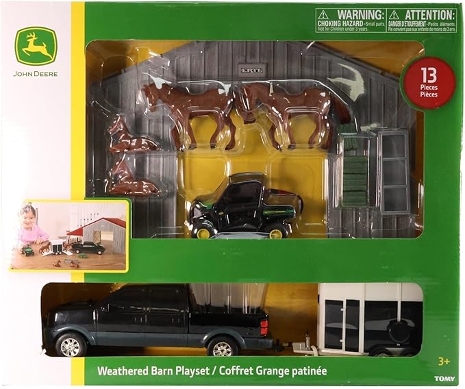 John Deere 1:32 Weathered Barn Playset