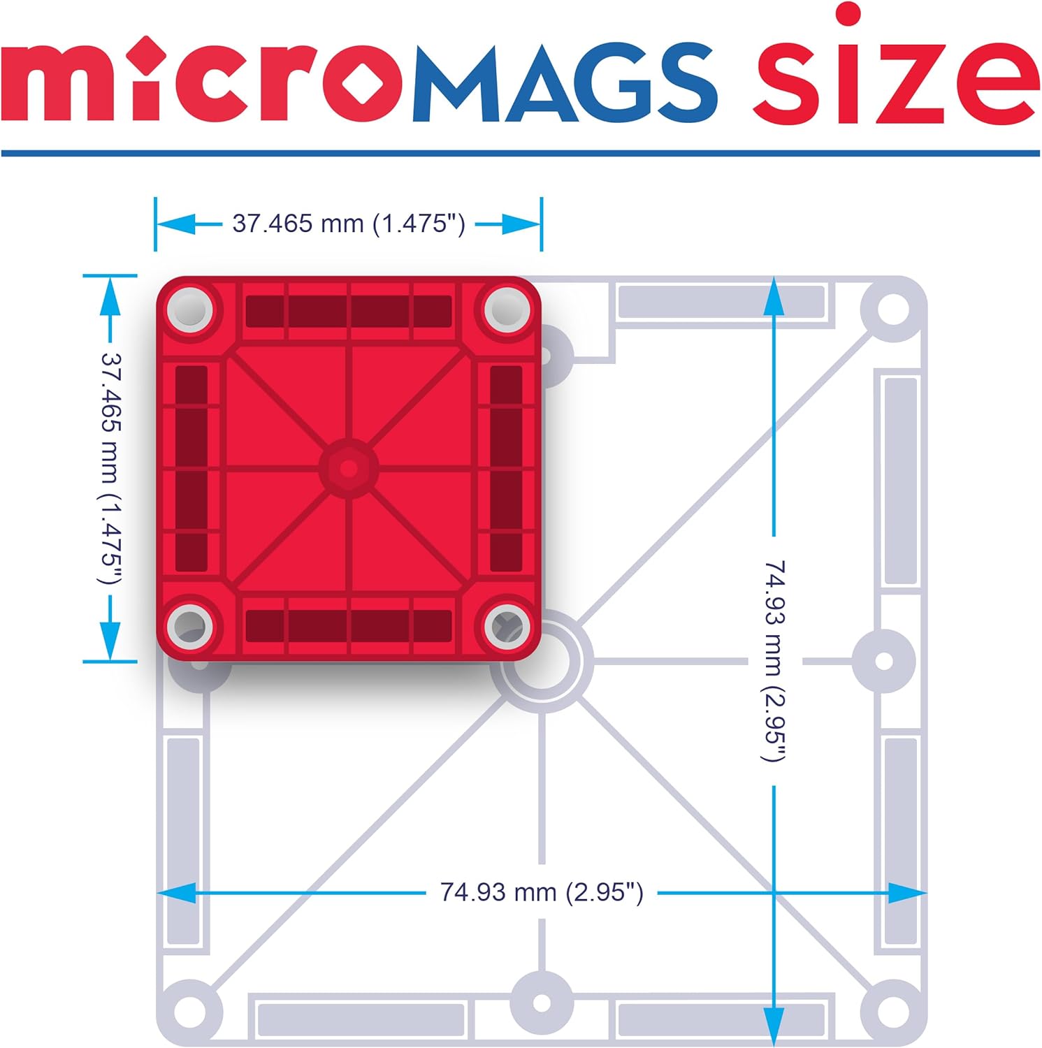 Magna-Tiles Micromags Travel Set 26 Pieces