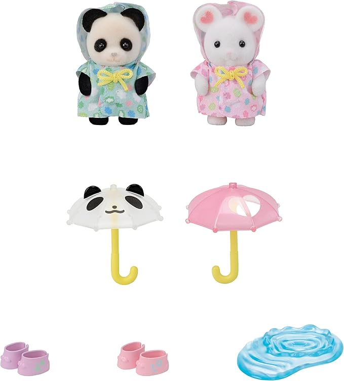 Calico Critters Nursery Friends Rainy Day Duo