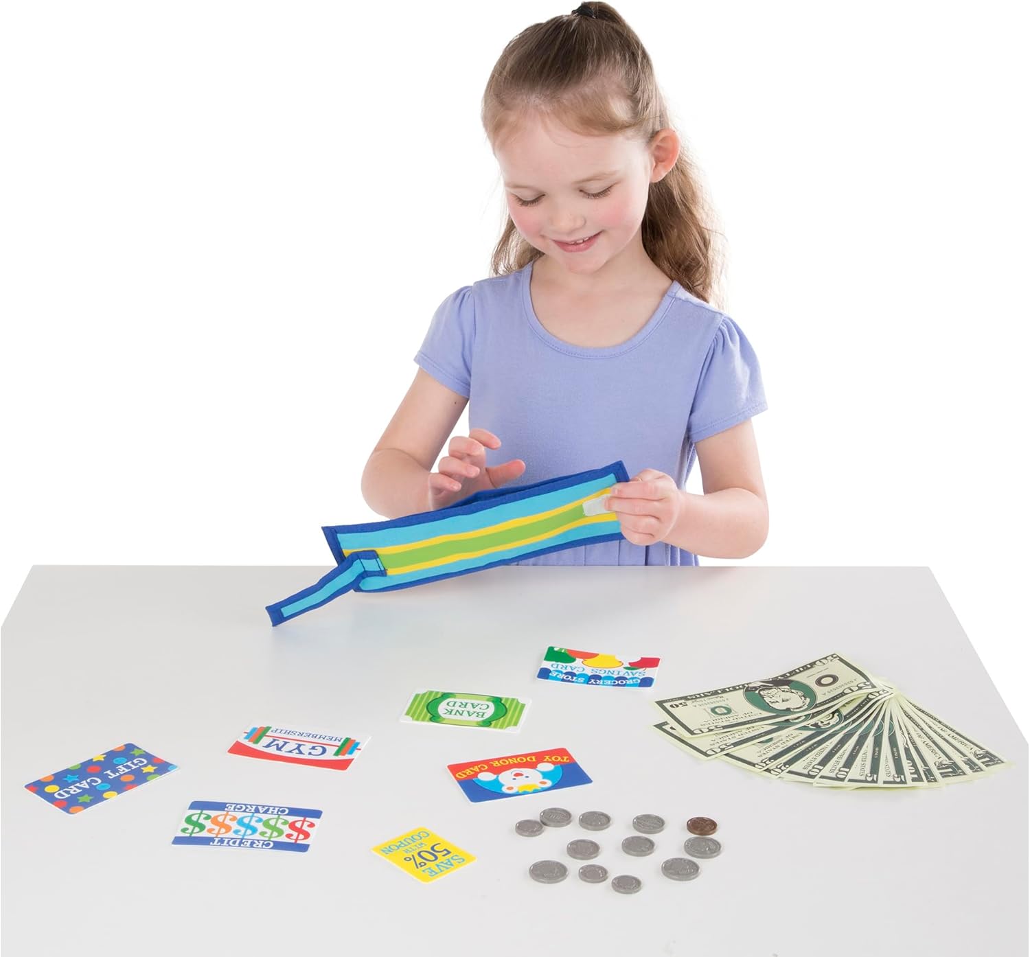 Melissa & Doug Pretend-to-Spend Wallet