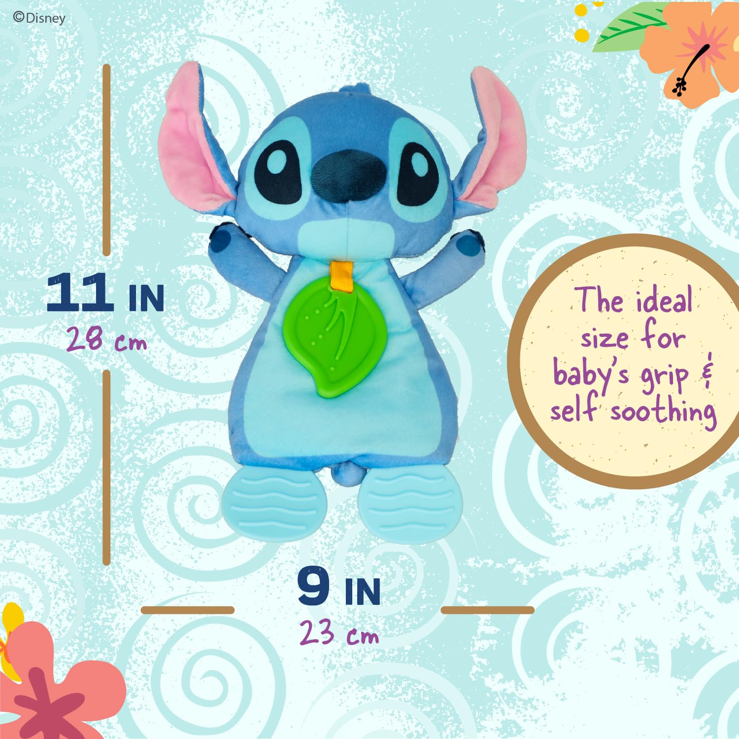 Stitch Plush and Sensory Crinkle Teether