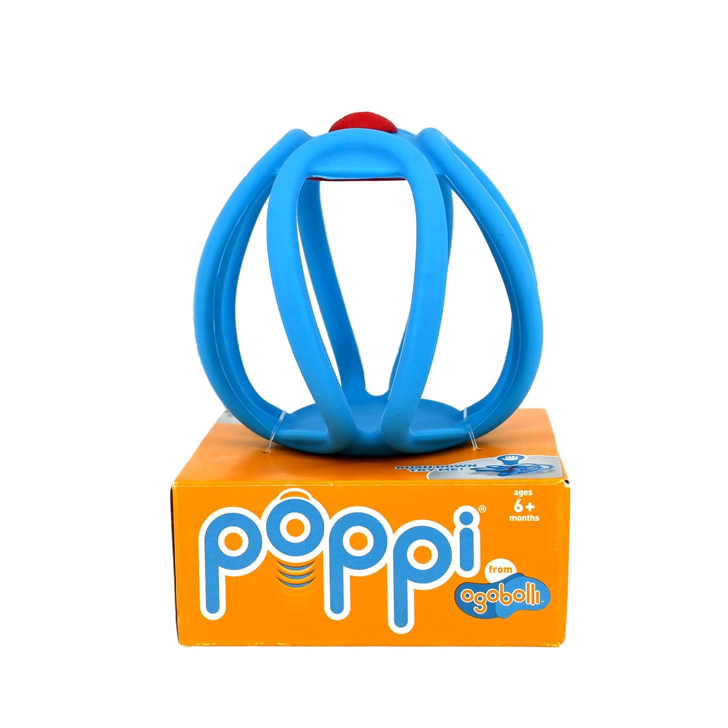 OgoBolli Poppi Teether Ring Tactile Sensory Ball & Popper Toy