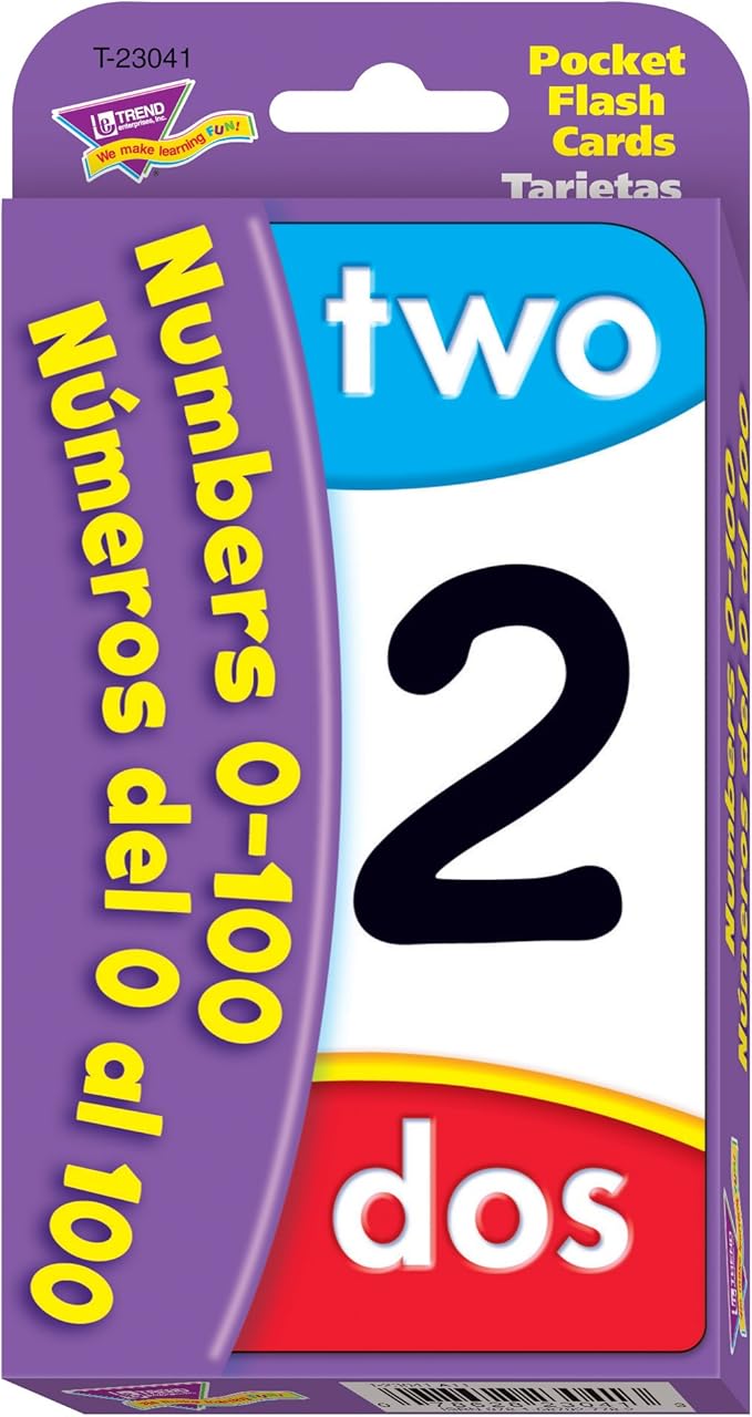 Numbers 0-100 / Numeros Del 0 Al 100 Pocket Flash Cards