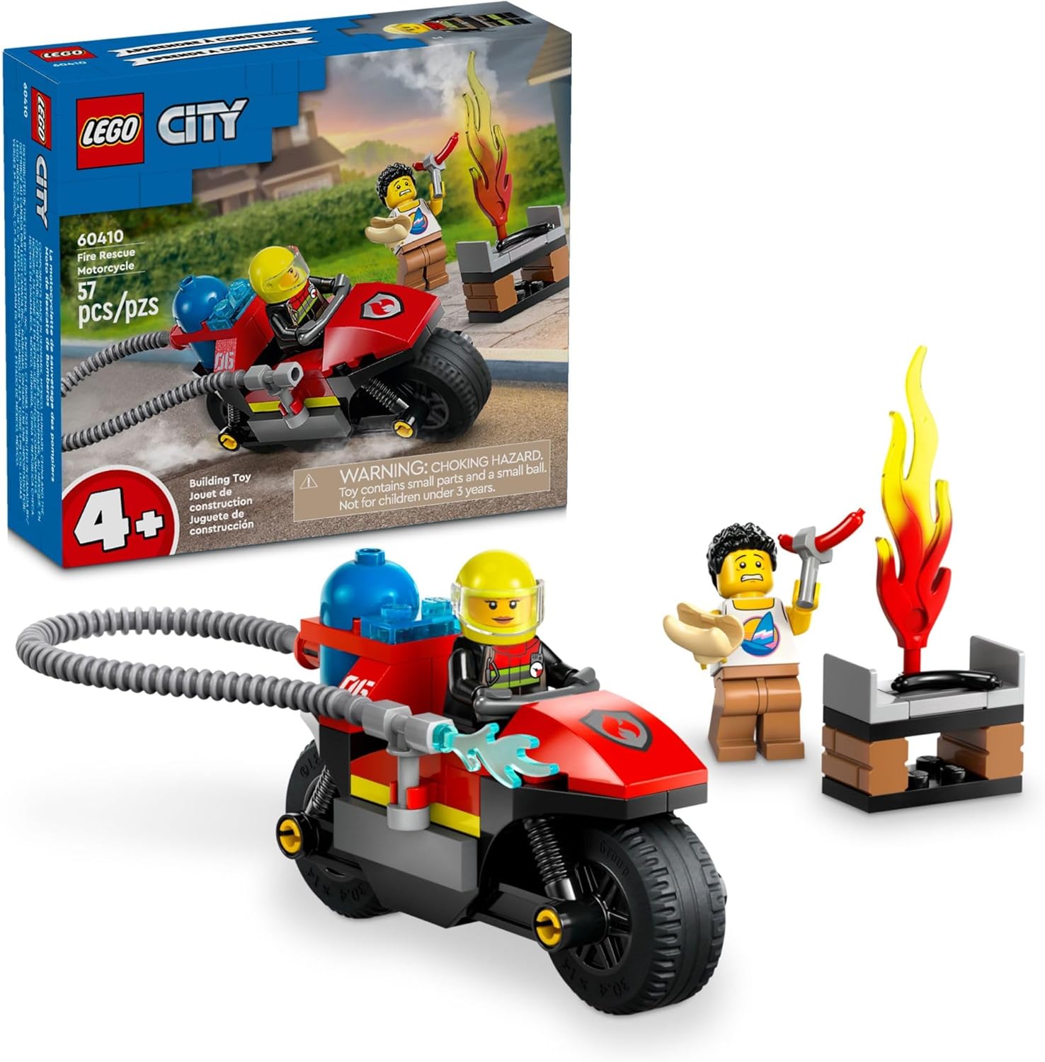 LEGO City Fire Rescue Motorcycle Firefighter