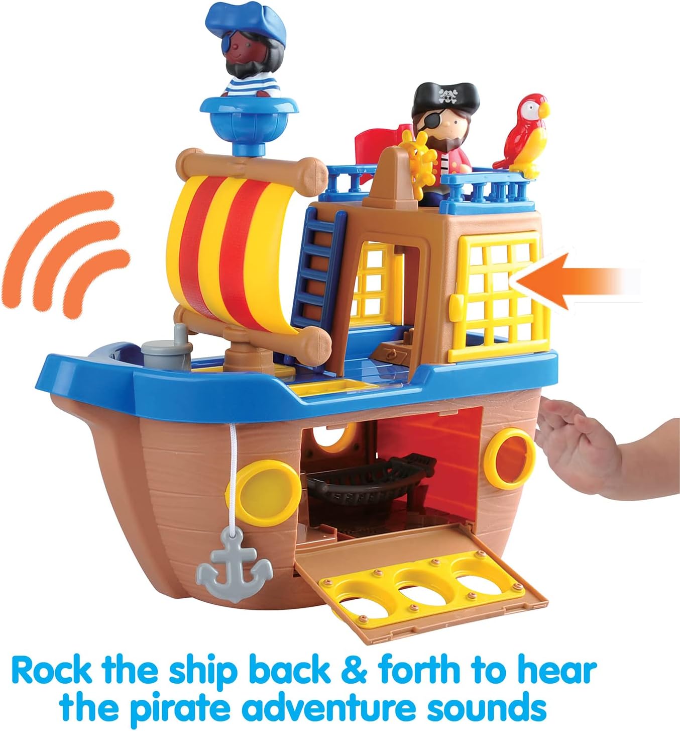 Kidoozie Rockin' Pirate Ship Playset