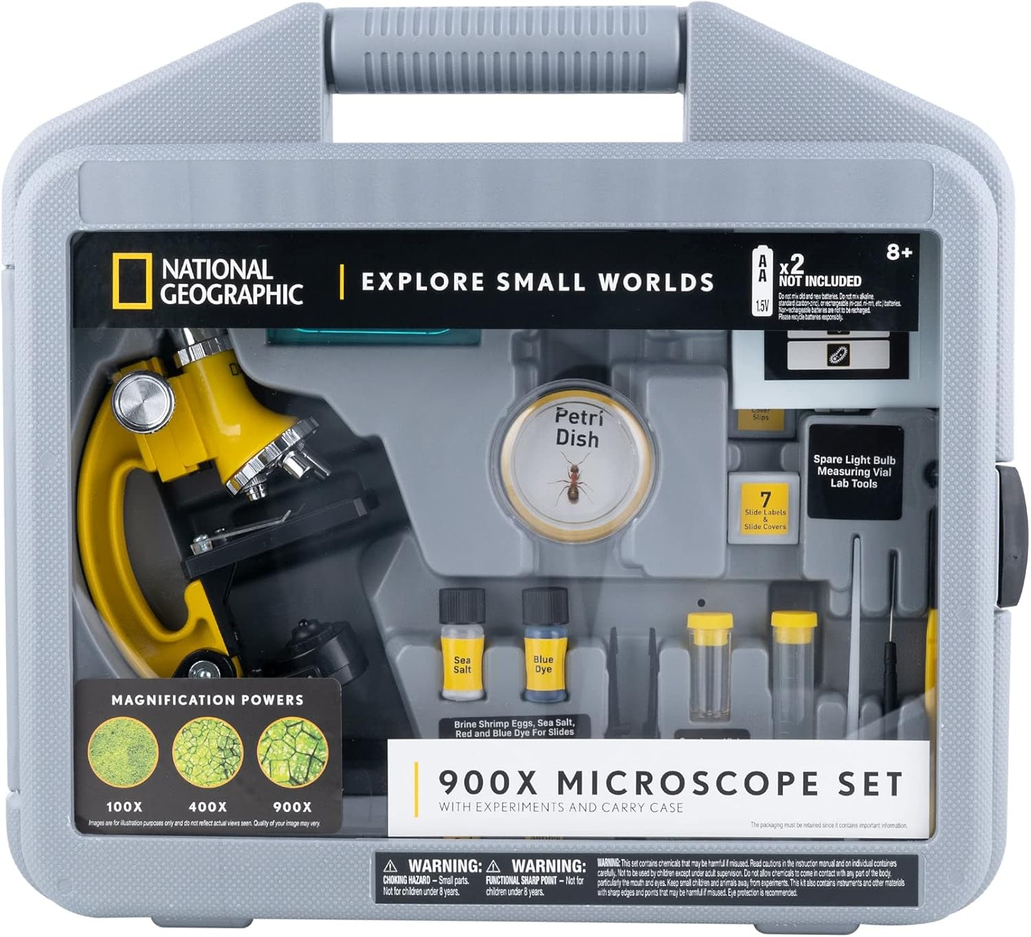 National Geographic 900X Microscope In Case