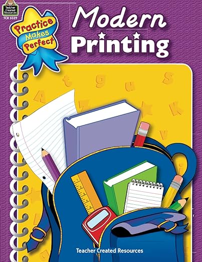 Modern Printing Workbook Grades K-2