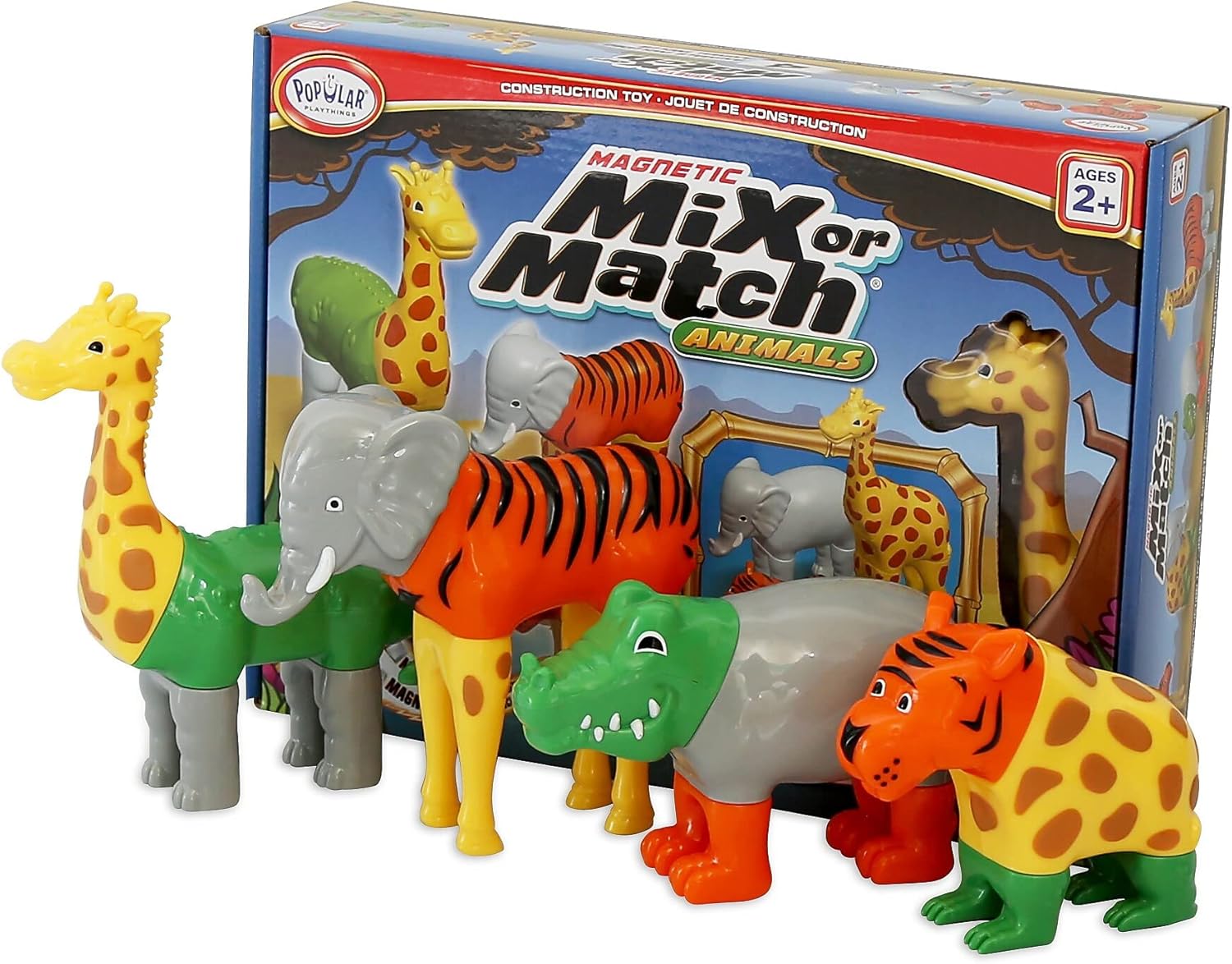 Magnetic Mix or Match Jungle Animals Toy Play Set