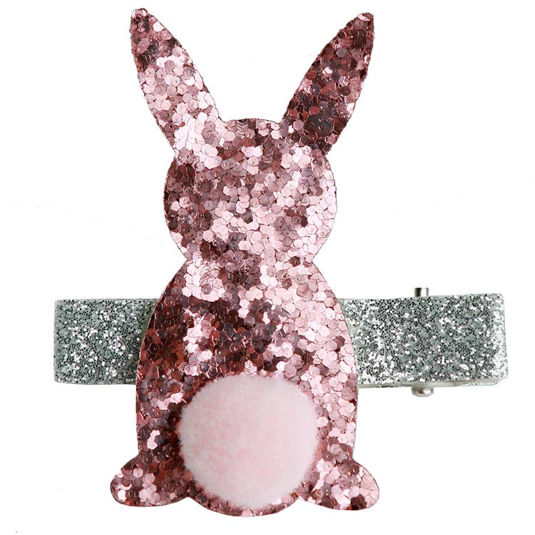 Glitter Bunny Hair Clip