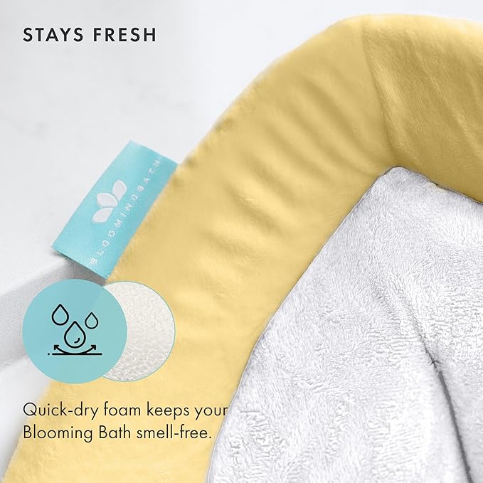 Blooming Baby Bath Lotus - Yellow & Gray