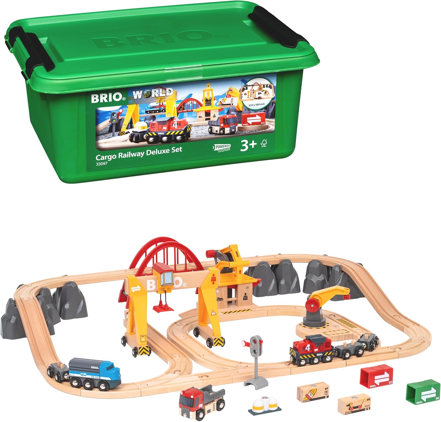 Brio Cargo Railway Deluxe Set with Storage Tote