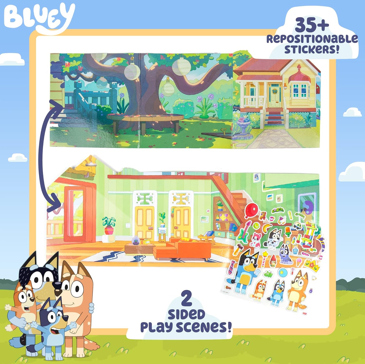 Bluey Puffy Sticker Playset