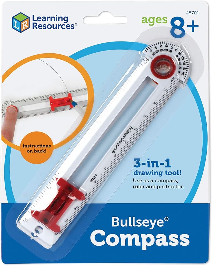 Bullseye Compass & Protractor