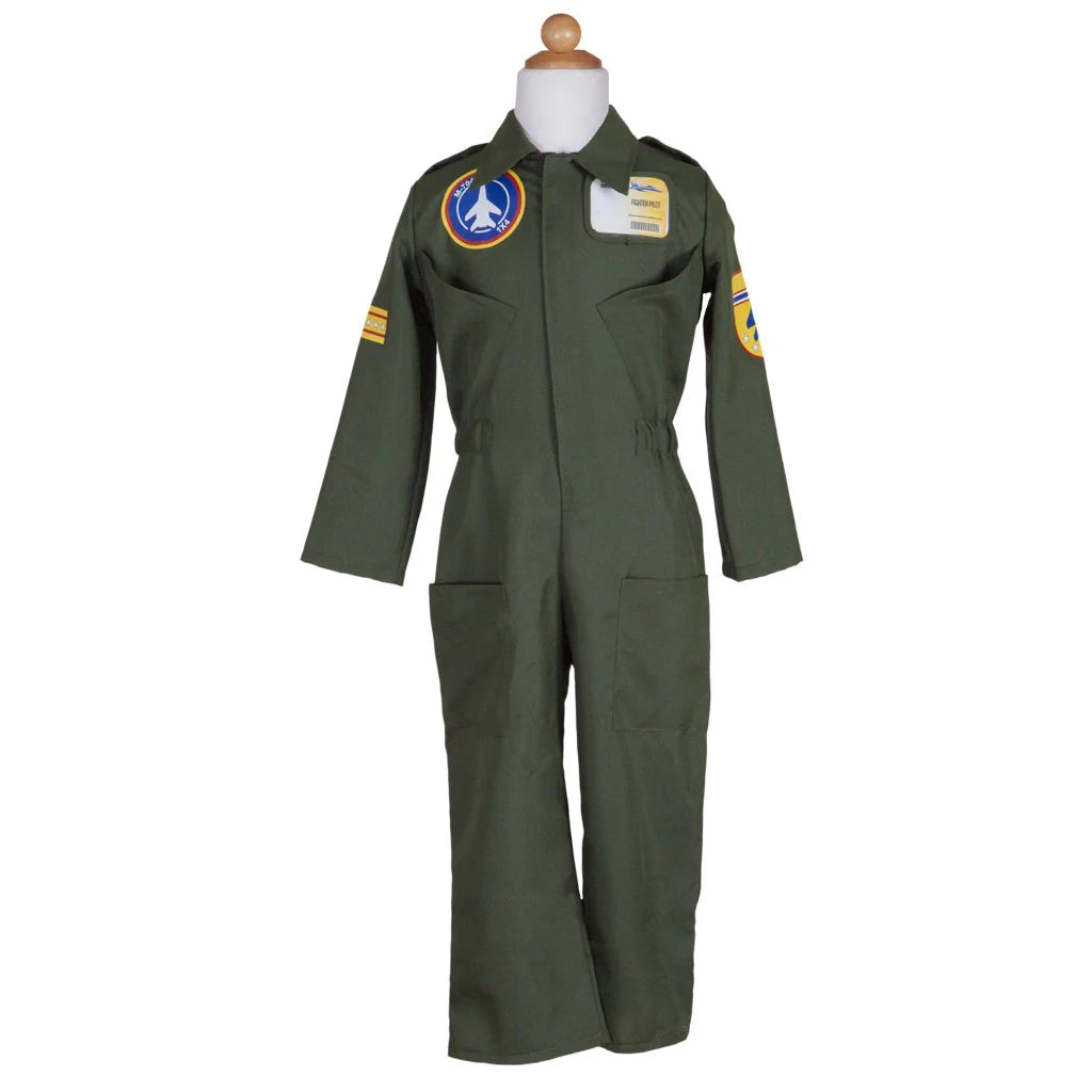 Pilot Jumpsuit with Helmet, Size 5/6