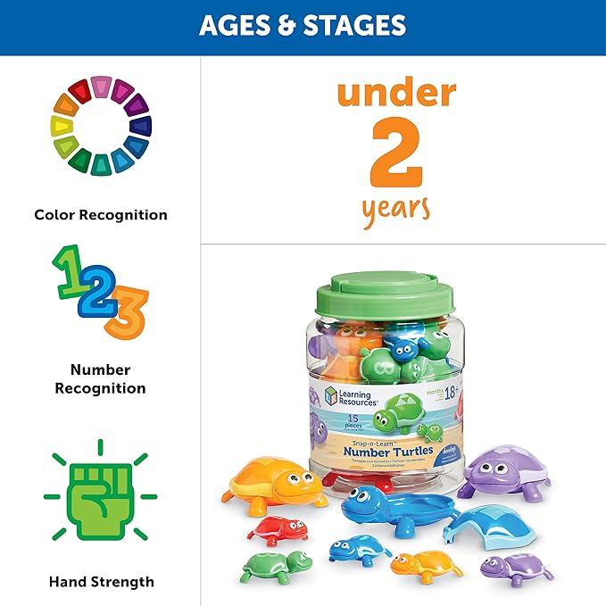 Shape N Learn Number Turtles Set