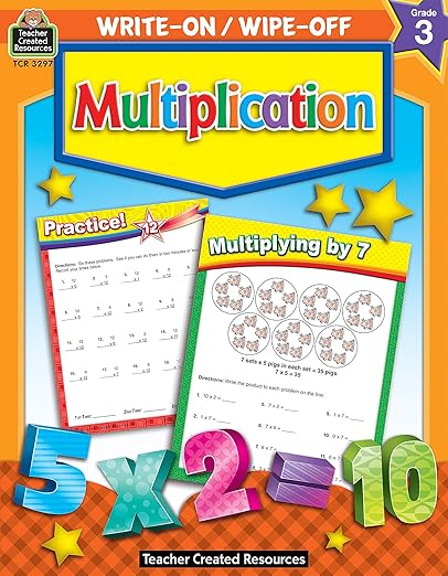 Multiplication Write-On Wipe-Off Book