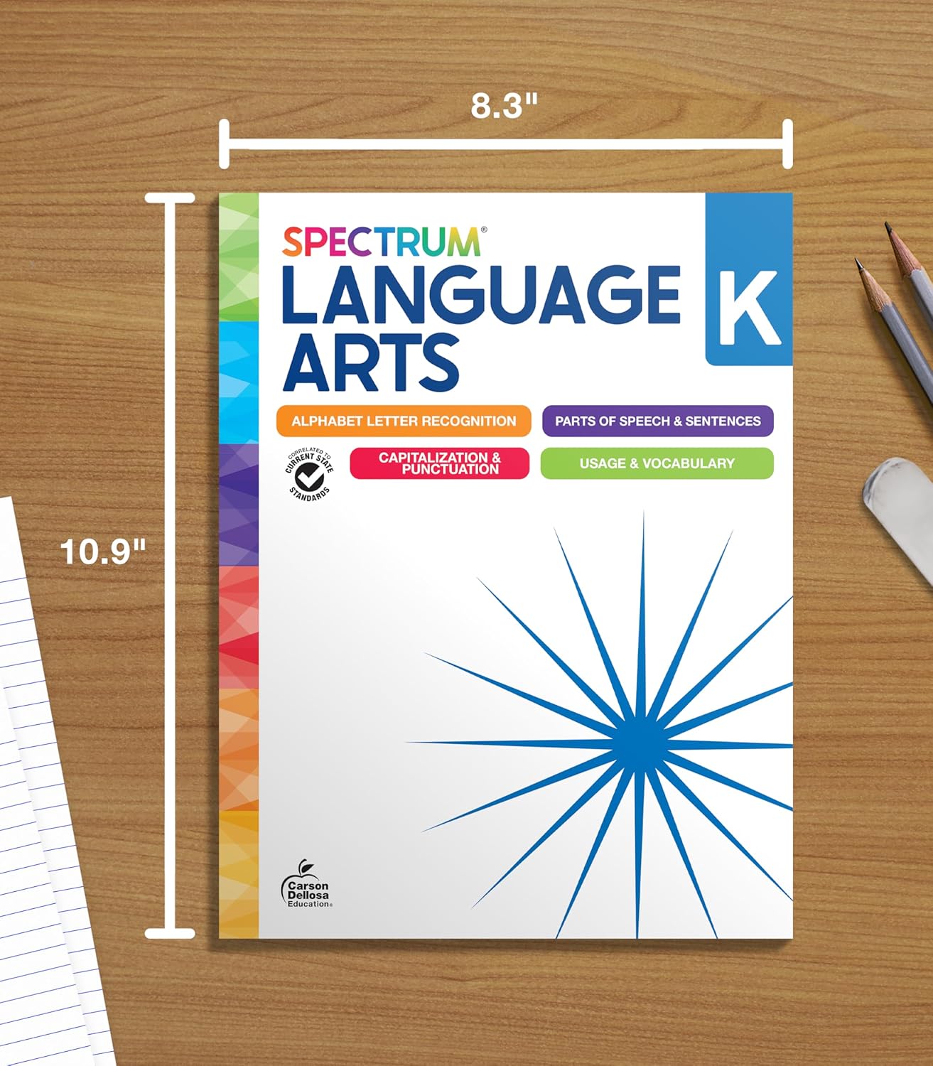 Spectrum Language Arts Workbook Grade K Paperback