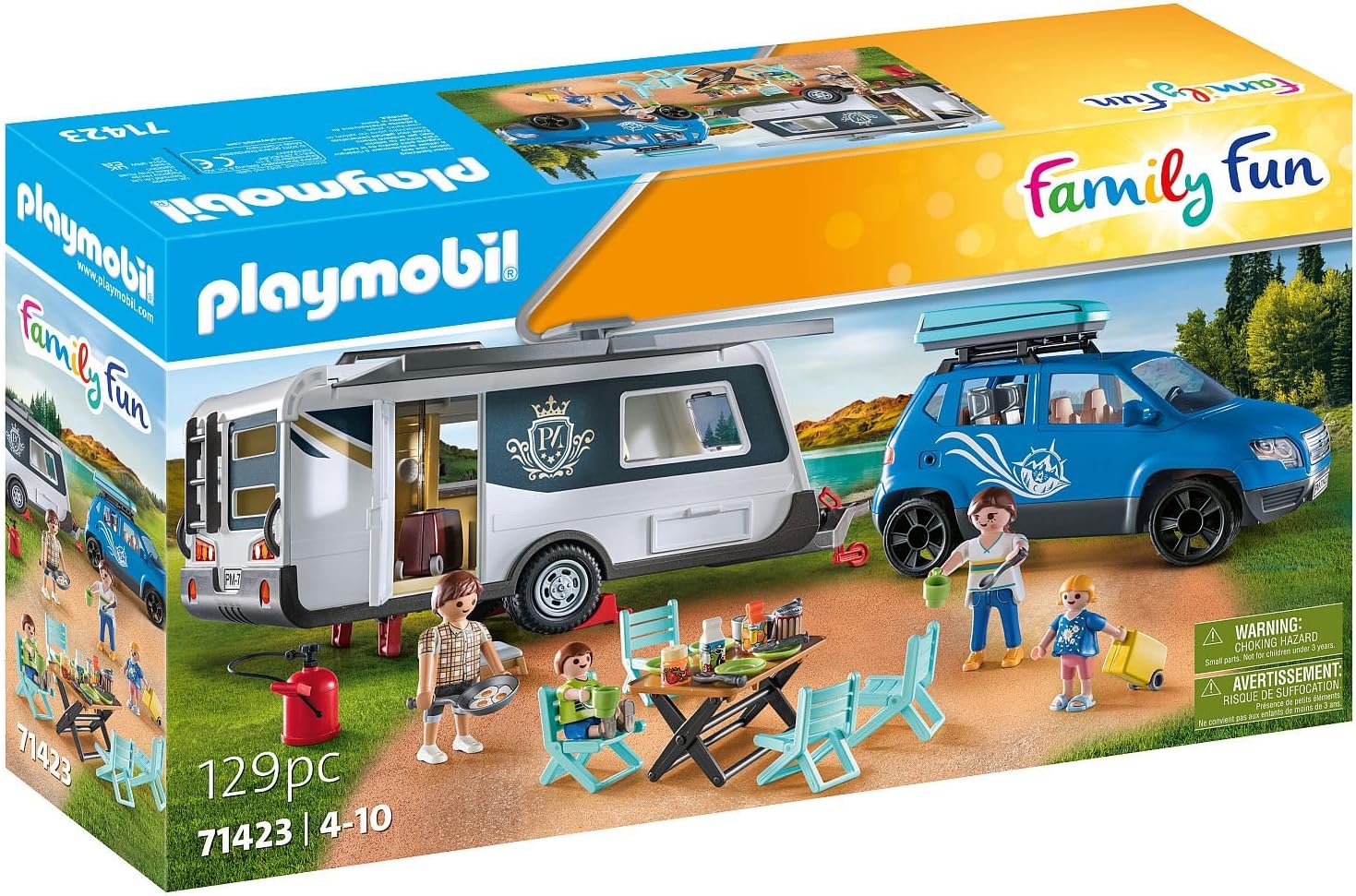 Playmobil Family Fun Caravan with Car