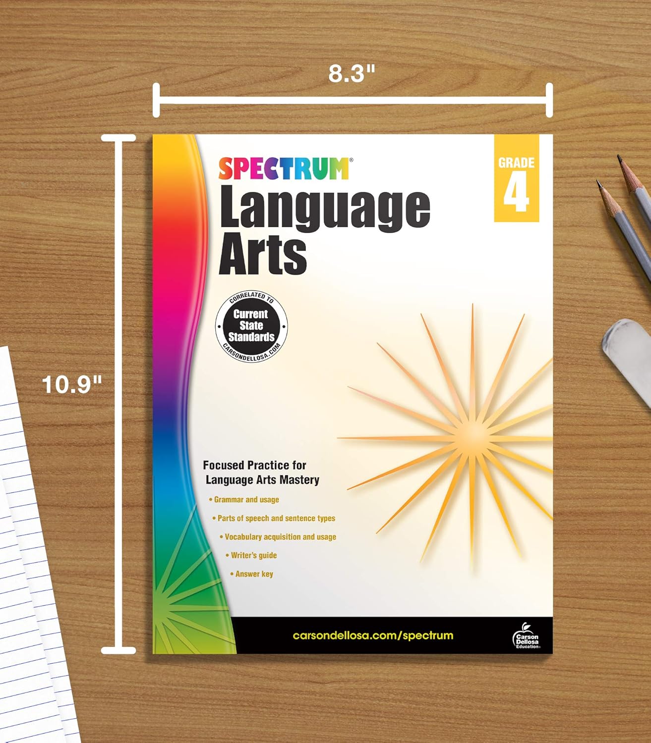 Spectrum Language Arts Workbook Grade 4 Paperback