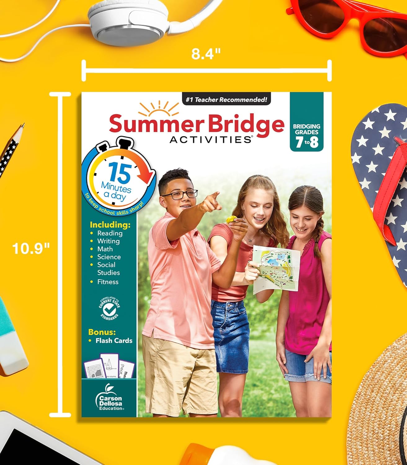 Summer Bridge Activities Workbook Grade 7-8 Paperback