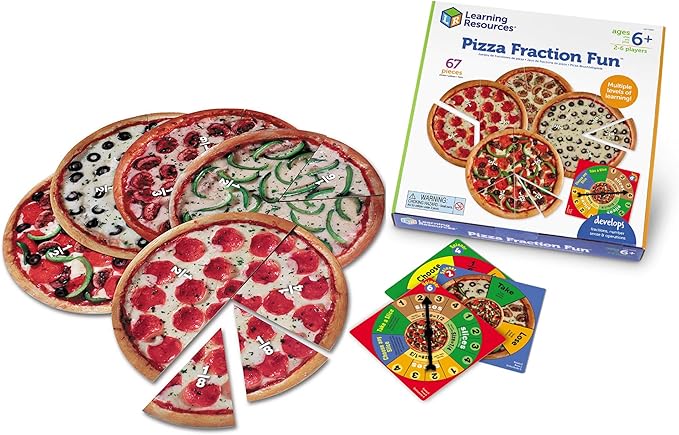 Learning Resources Pizza Fraction Fun Game