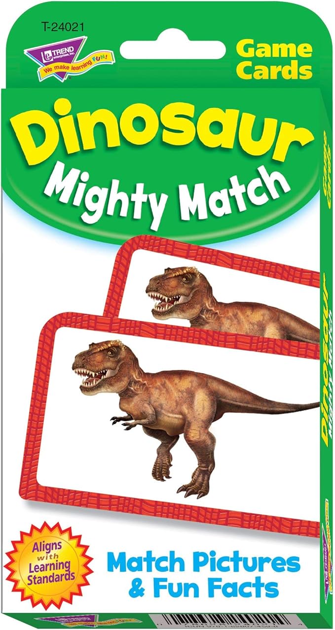 Dinosaur Mighty Match Challenge Cards