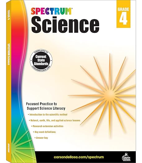 Spectrum Science Workbook Grade 4 Paperback