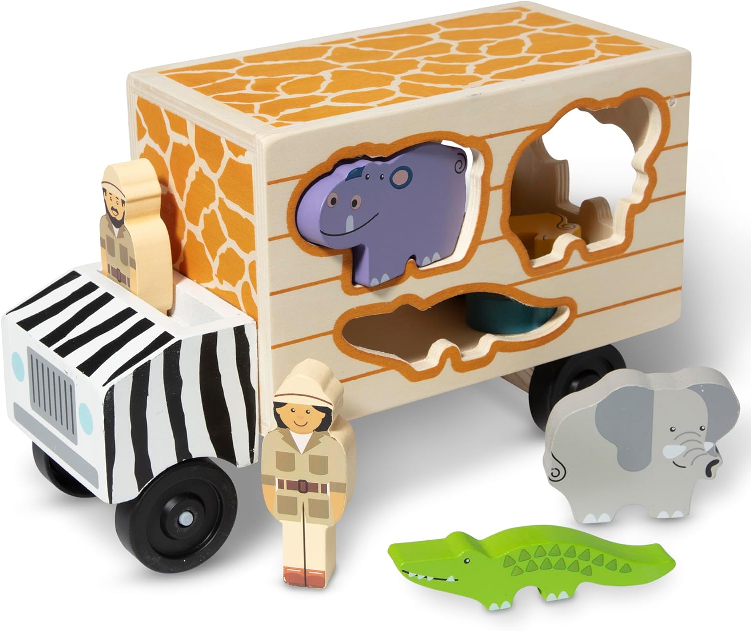 Melissa & Doug Animal Rescue Shape-Sorting Truck