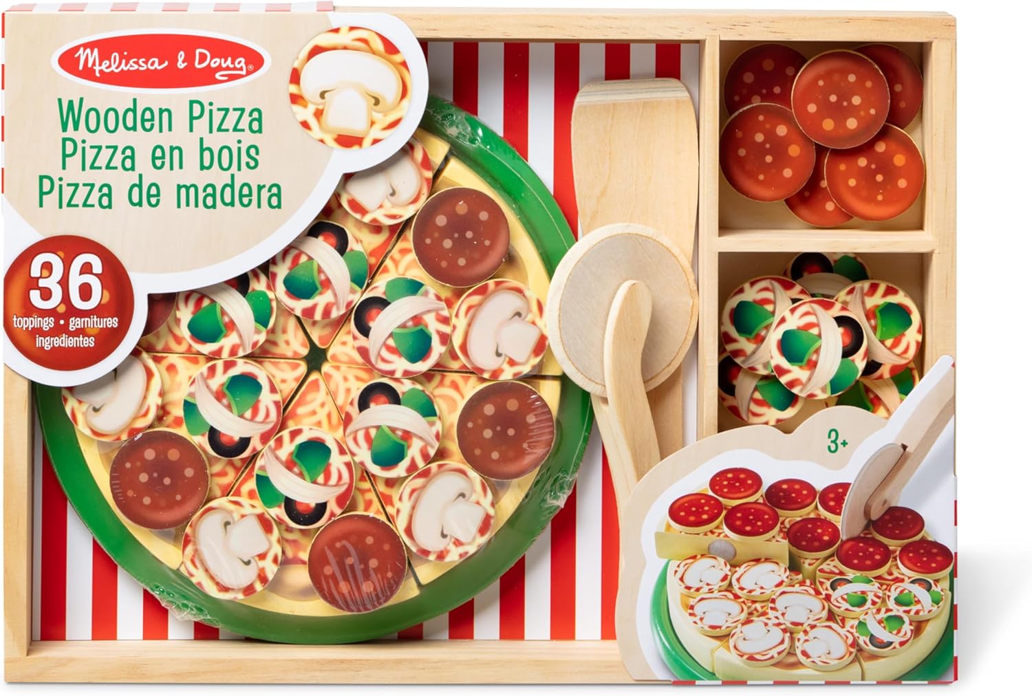 Melissa & Doug Pizza Party - Wooden Play Food