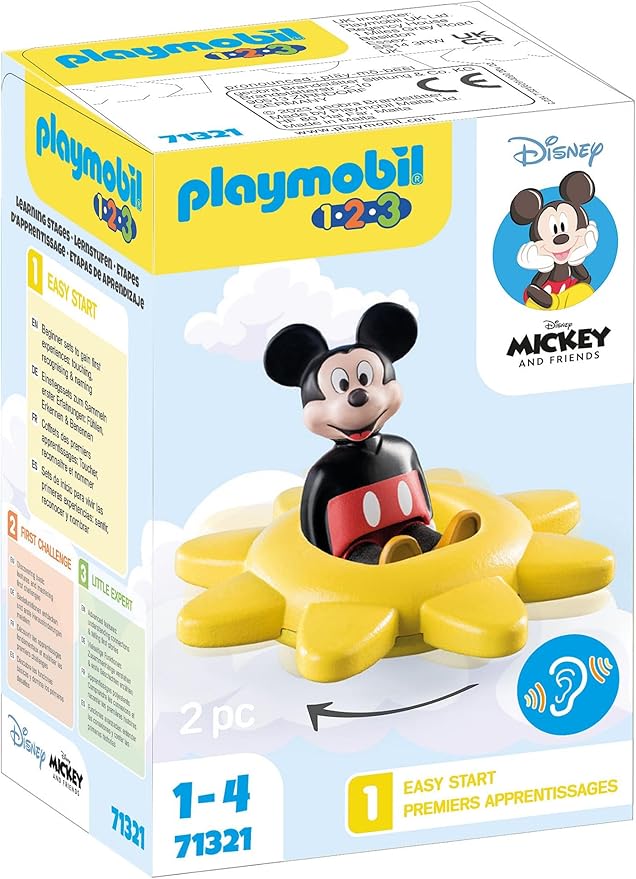 Playmobil 123 - Mickey's Spinning Sun with Rattle Feature