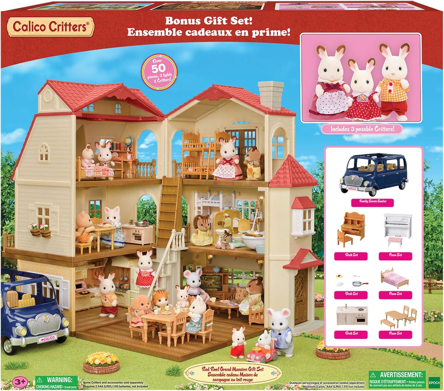 Calico Critters Red Roof Grand Mansion