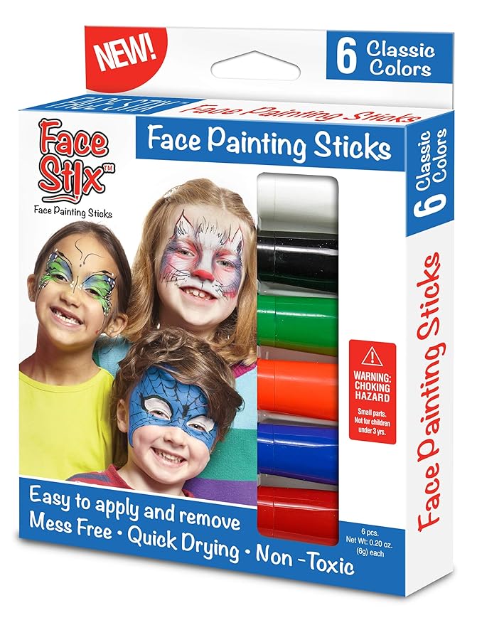 Kwik Stix Face Paint, 6 Pack