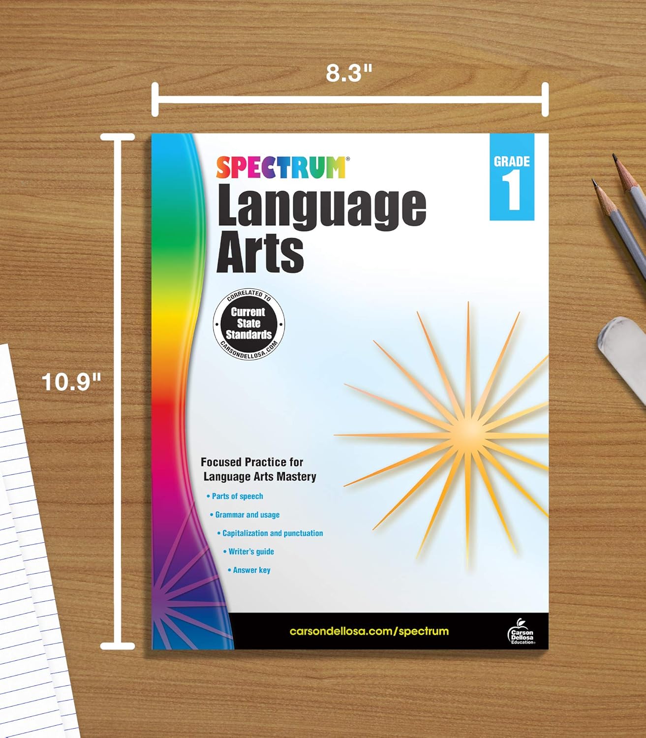 Spectrum Language Arts Workbook Grade 1 Paperback