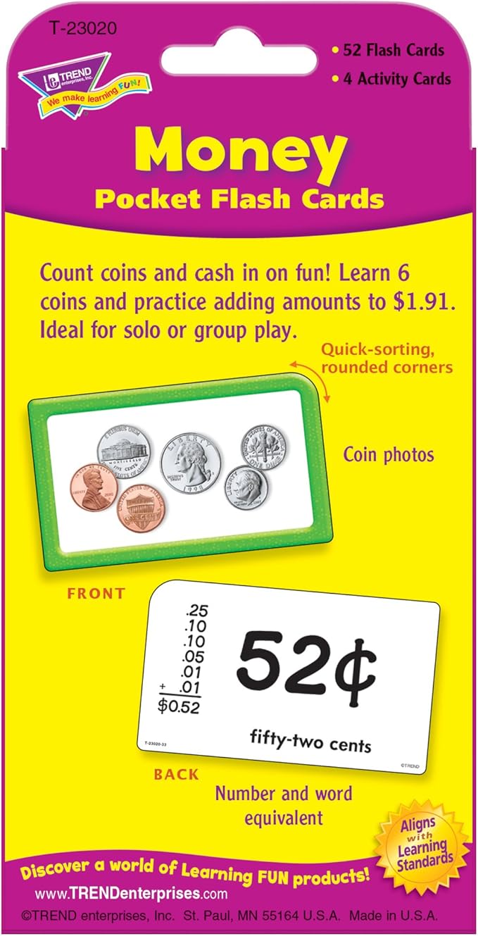 Money Pocket Flashcards