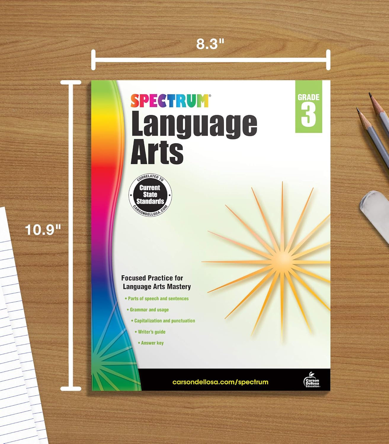 Spectrum Language Arts Workbook Grade 3 Paperback