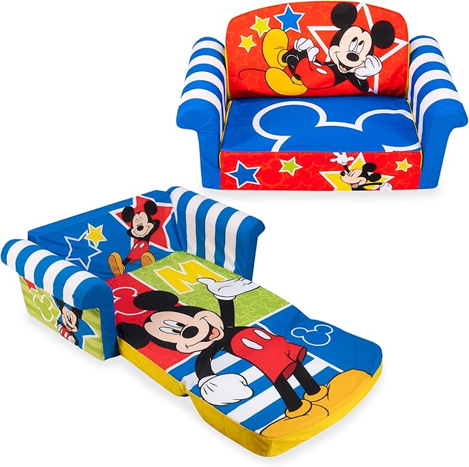 Mickey Mouse Flip Open Foam Couch Marshmallow Furniture