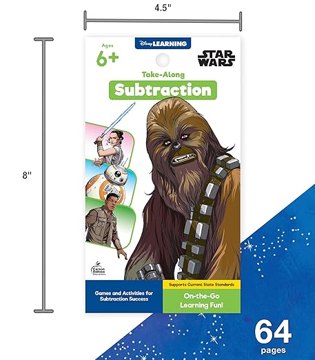 My Take-Along Tablet: Star Wars Subtraction Activity Pad Grade 1-3