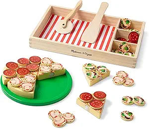 Melissa & Doug Pizza Party - Wooden Play Food